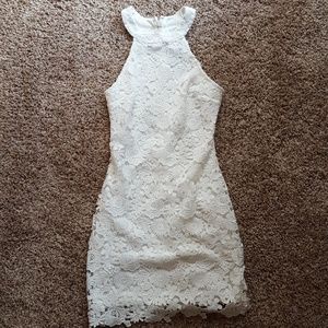 Lace halter top dress